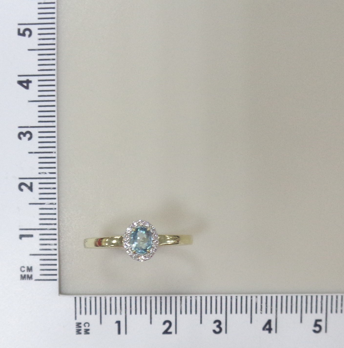 Кольцо из желтого золота с грандидьеритом